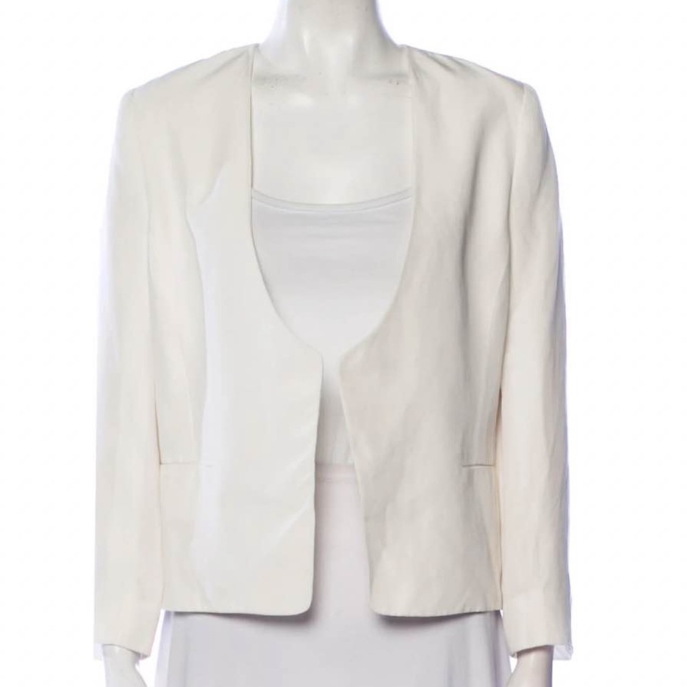 DVF Diane von Furstenburg Elegant White Women's Blazer Suit Jacket